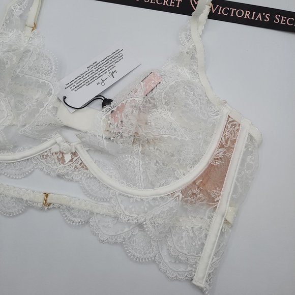 FOREVER BRA For Love and Lemons RARE White VS Wedding Bridal Collection - Picture 8 of 14